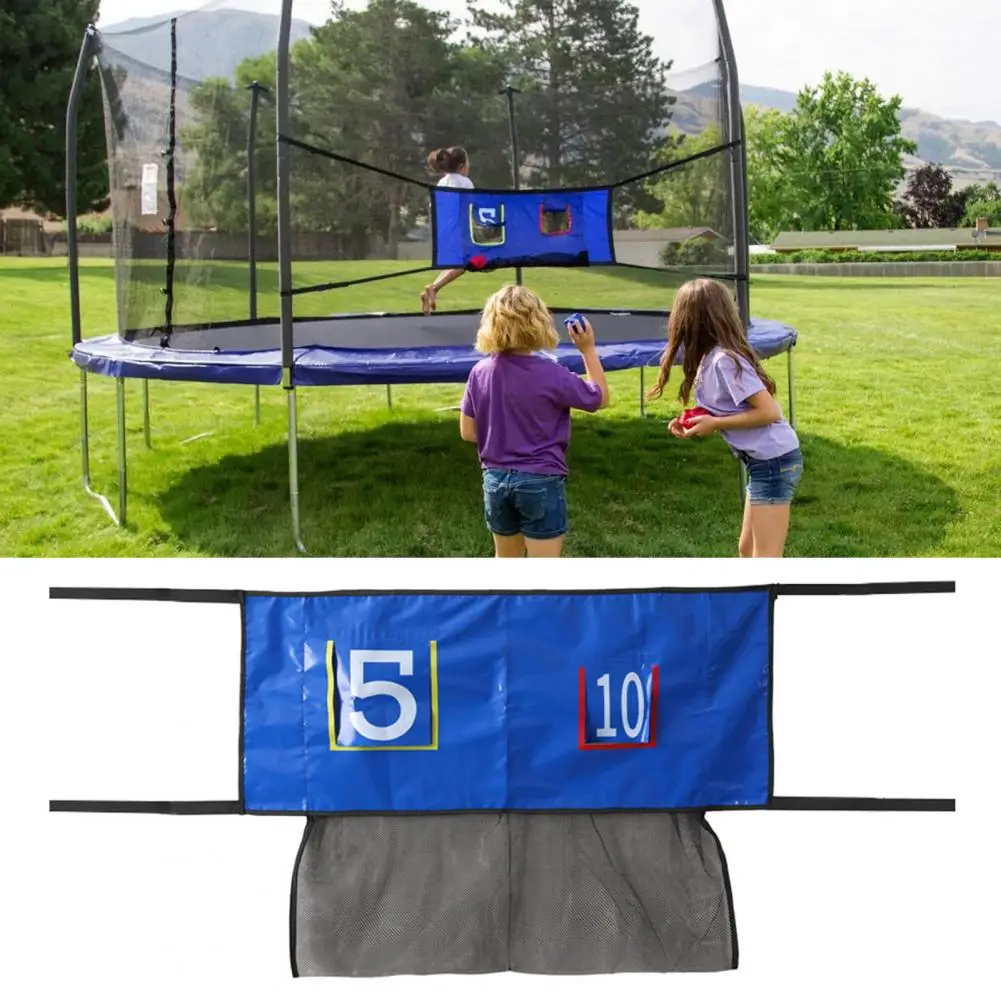 Easy Installation Trampoline Hoop Outdoor Trampoline Throwing Net Basketball Hoop Set for Kids Fun Sports Fitness for Gym