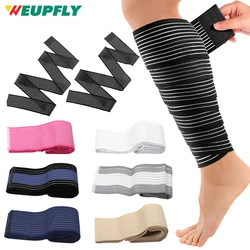 Bandage élastique de compression du mollet, bande de kinésiologie sportive pour rincer le poignet, le genou, les cuisses, enveloppes de soutien, protecteur, 40-300cm, 1PC