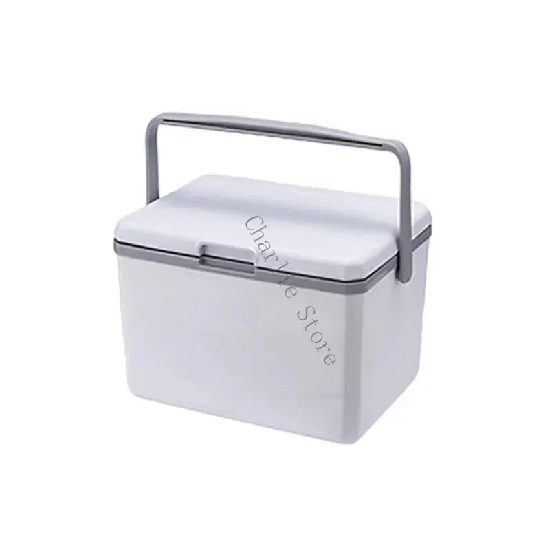 Cassa ghiaccio isolata portatile adatto per i all'aperto in campeggio con manico ergonomico e costruzione PP W91C