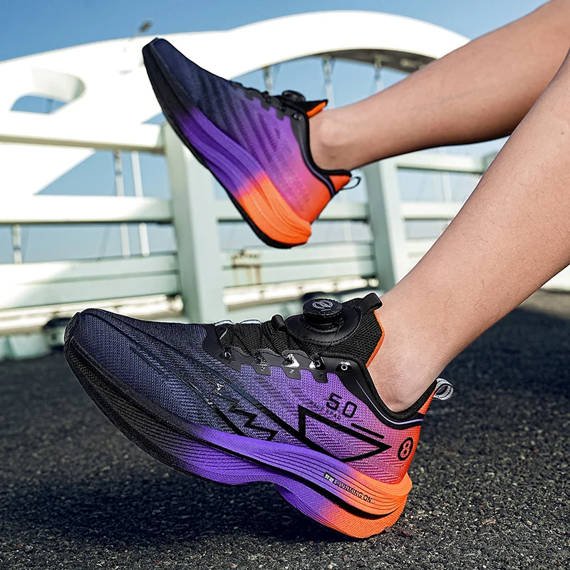 

Men's Shoes Breathable All-match Mesh Shoes Sports Rotary buckle Shoes Men's All-match Wear-resistant Running Shoes for Men