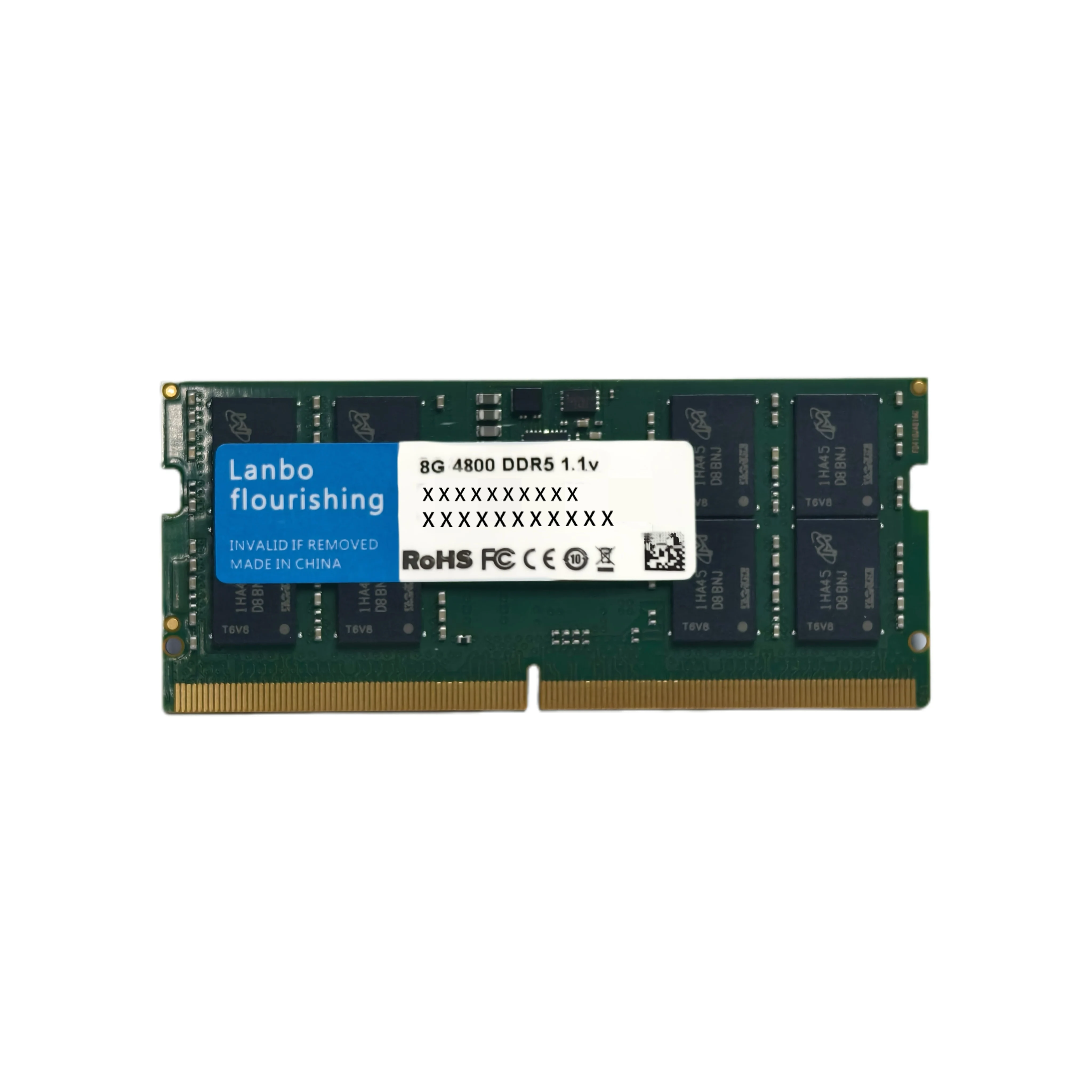 

Wholesale Ddr5 Sodimm 8gb 16gb 32gb 1.1V 4800mhz 5200mhz 6400mhz Memorias Laptop Ram