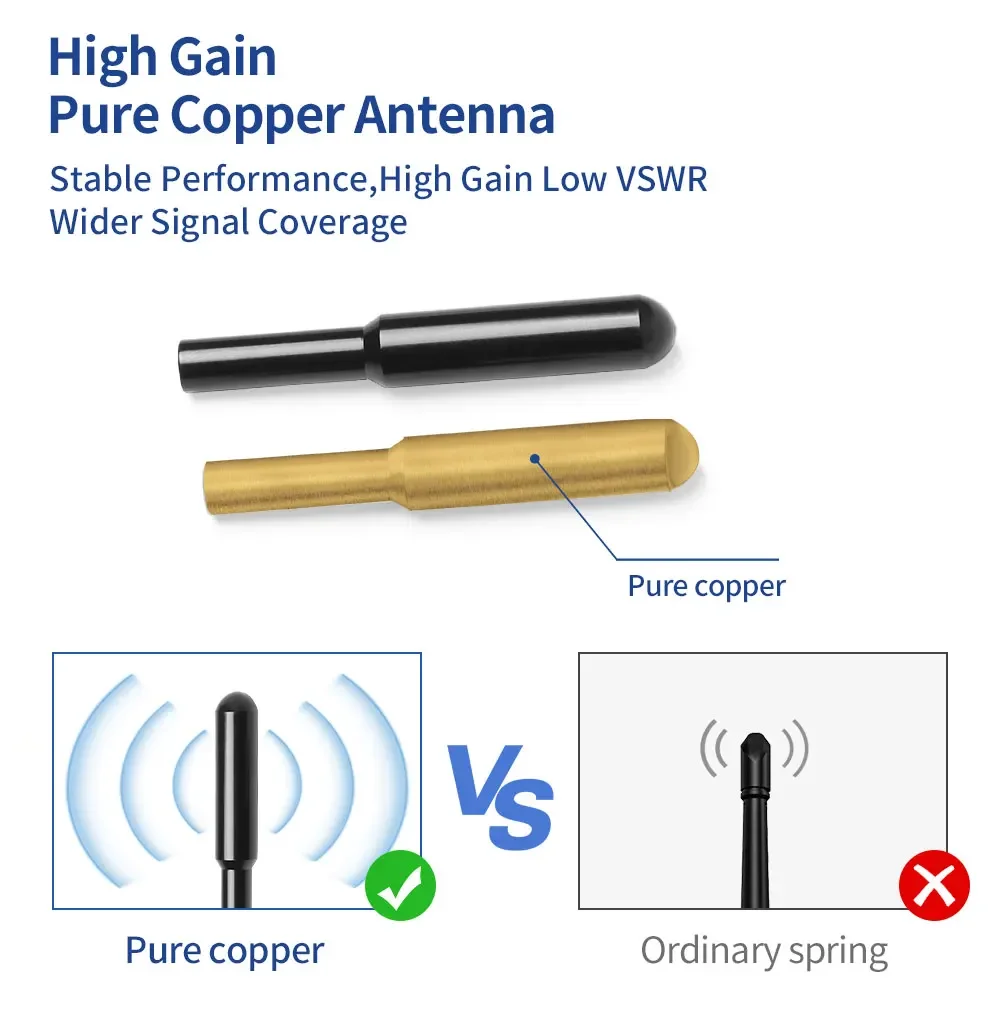 Antena LORA 868MHz 915MHz Omni Zewnętrzna Przyssawka Wysoki Zysk 35dbi Czysty Miedziany Pręt Duża Magnetyczna Podstawa Antena — zdjęcie produktu 2