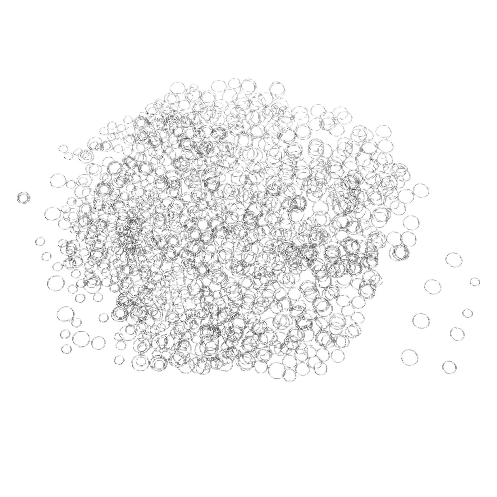 

1200pcs Opening Connection Ring Jewelry Jump Rings Split Stainless Steel Durable Smooth Edge Necklace Bracelet Connector Charm