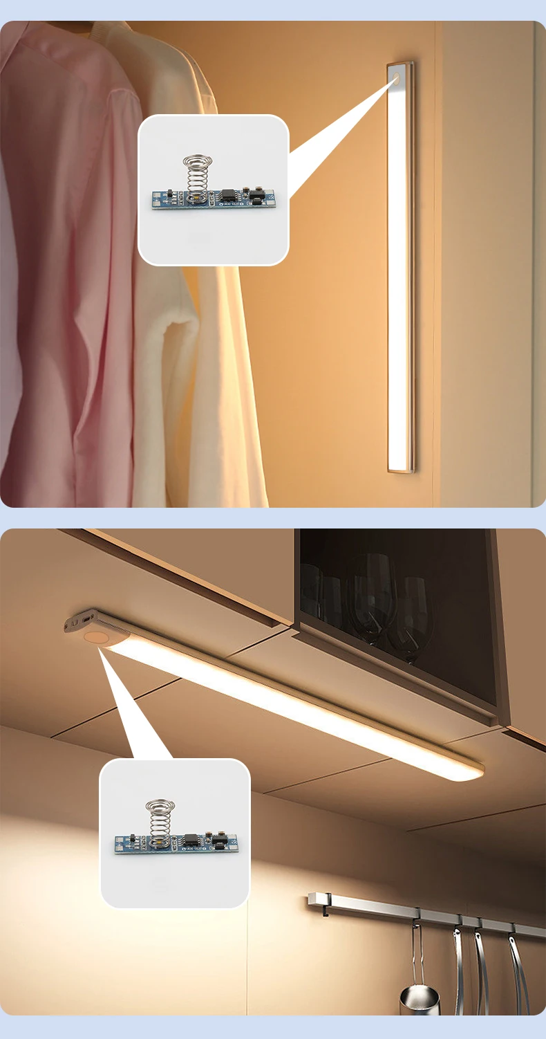 Berührungsschalter DC 12V 24V, einstellbarer Helligkeitsregler, geeignet für LED-Lichtleisten in Heimschränken. – Detail 3