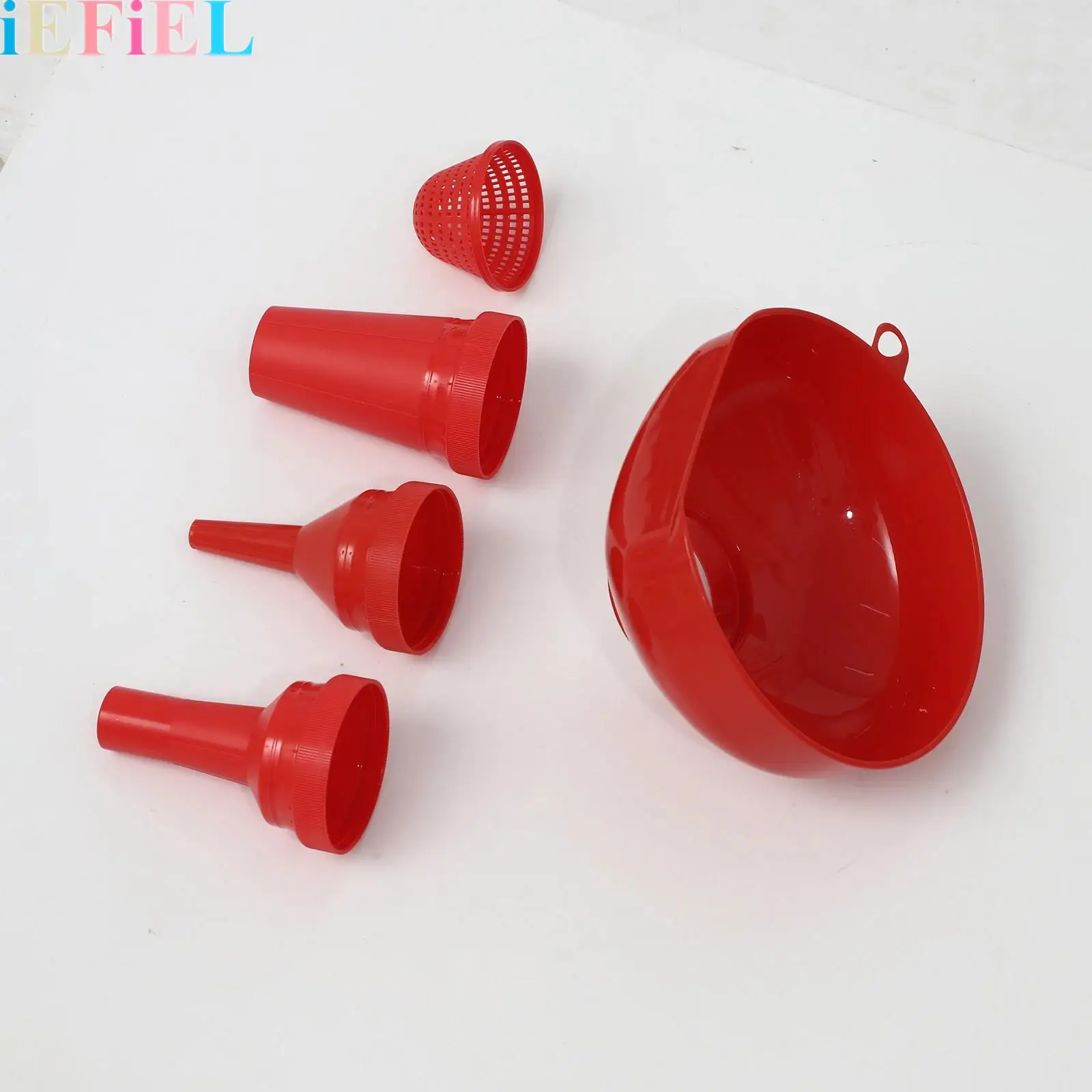 

Plastic Cooking Funnel Set with Strainer Wide Mouth Funnels for Kitchen Use Versatile Food Grade Funnels for Filling Bottles