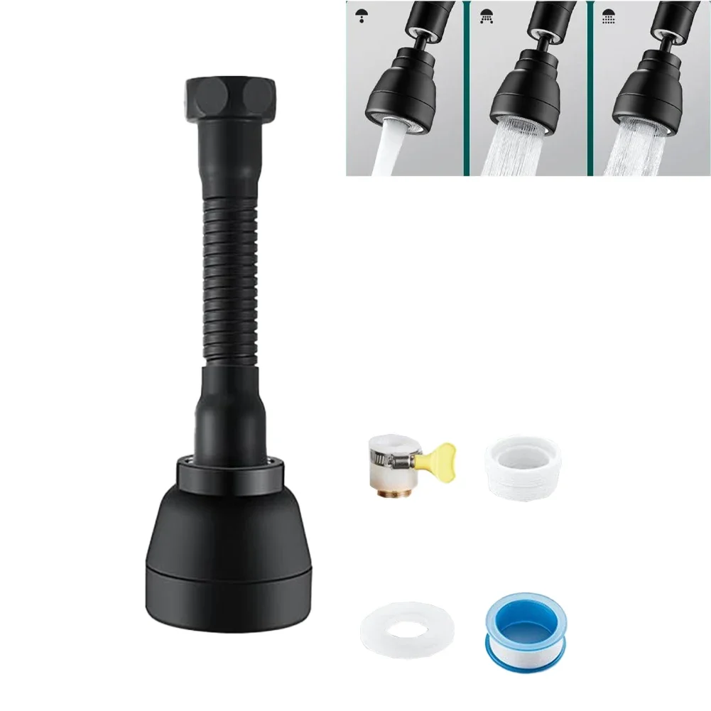 1pc 360° Rotating Faucet Extender 3 Modes Water Saver Nozzle Three Adjustable Modes Kitchen Faucet Extension Accessories