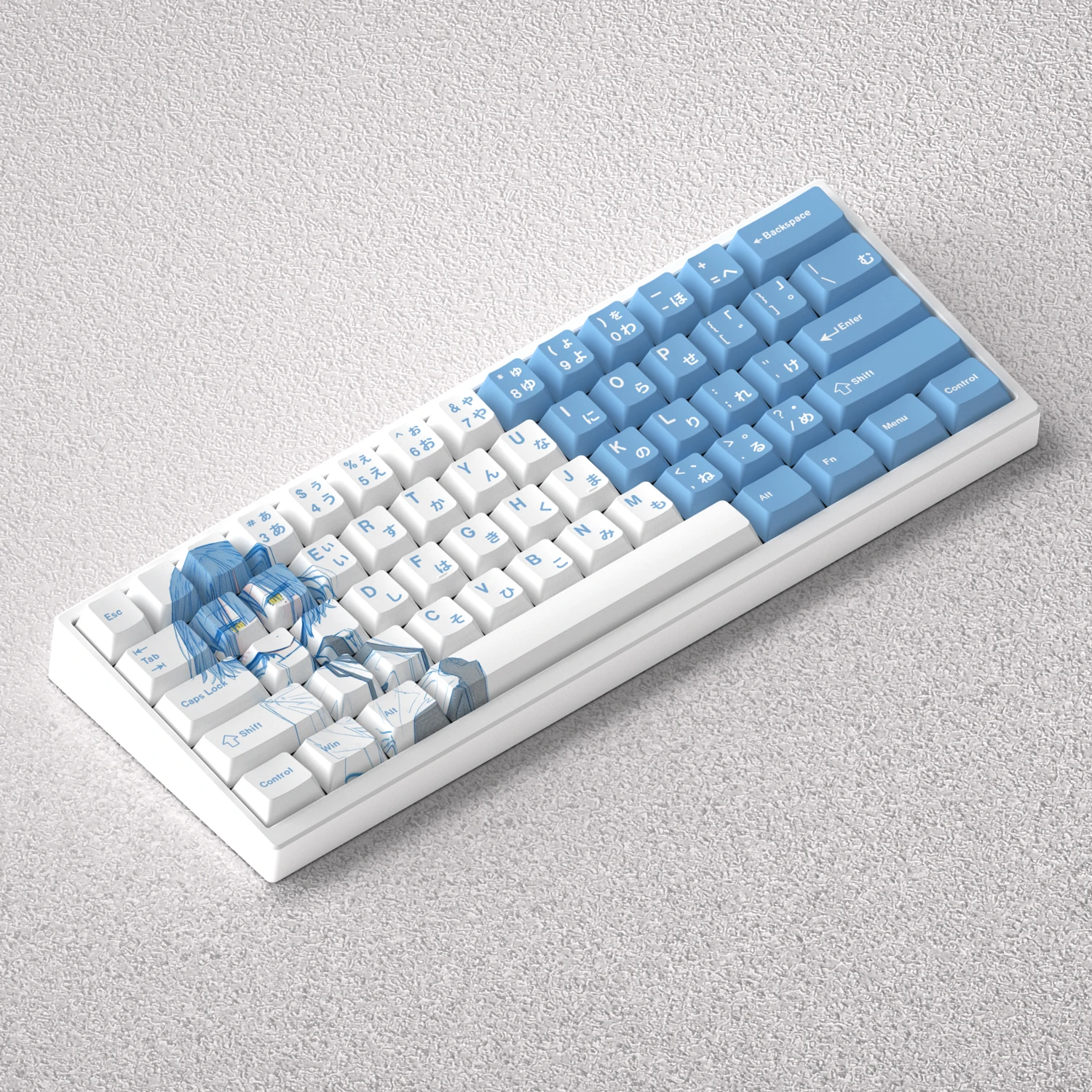73 Keys Keycaps PBT Dye Sublim - Gaming Keyboard Blue Switches recension och pris