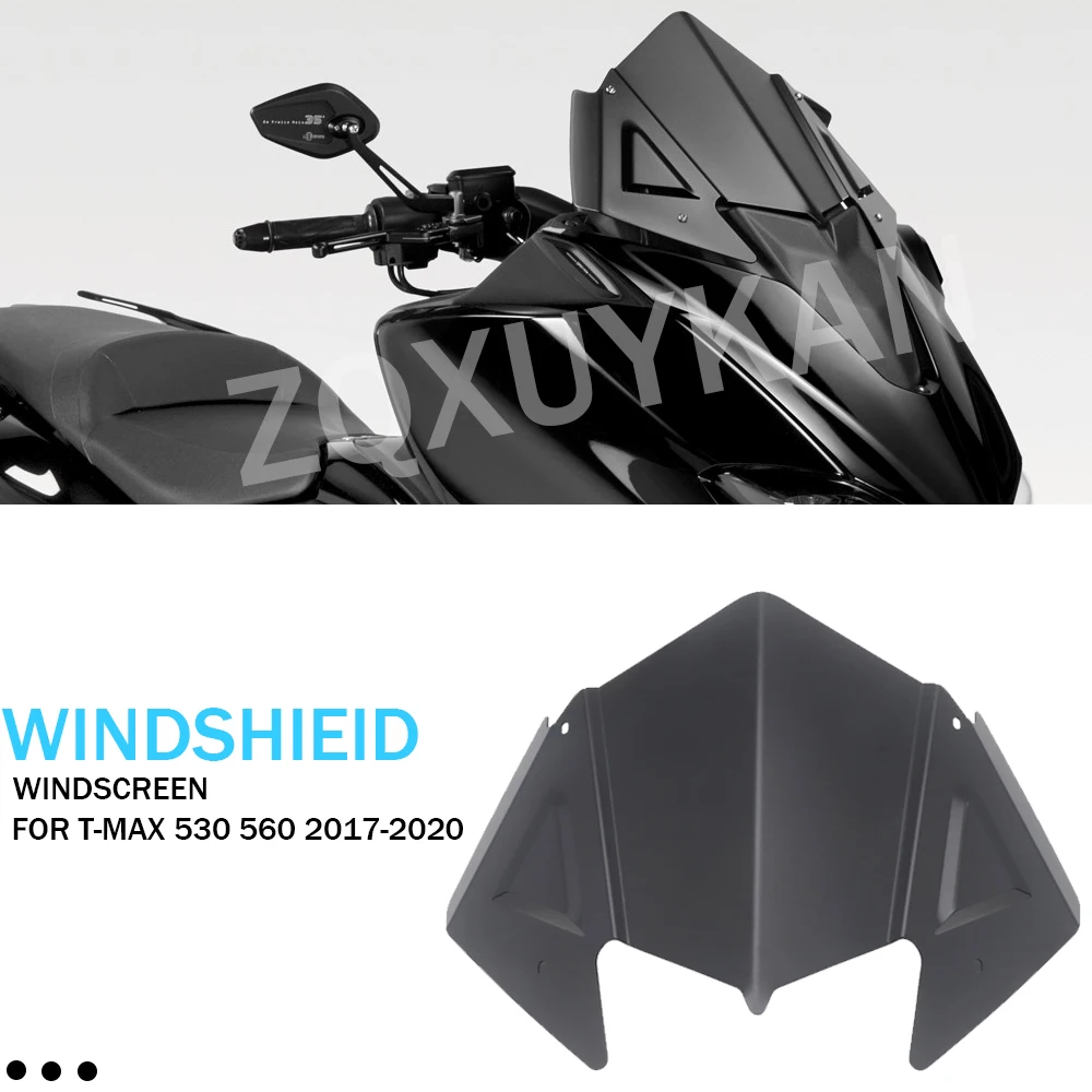 

Motorcycle Windshield Windscreen Cover Aluminum Alloy Wind Shield Deflectore For Yamaha T-MAX 530 560 TMAX T MAX 2017-2020 2019