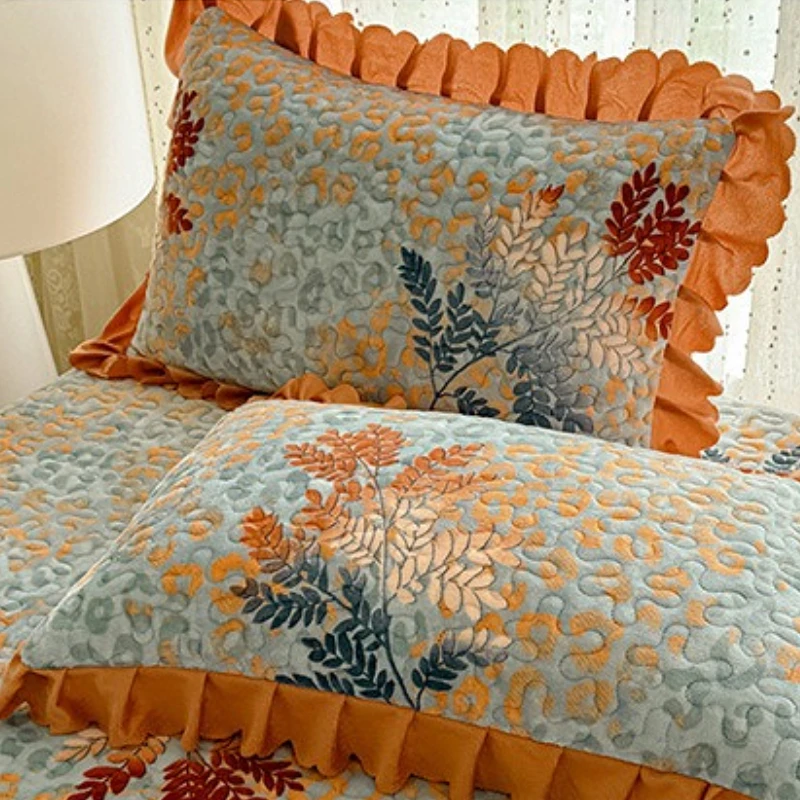 4PCS Winter Milk Velvet Quilt Duvet Covers Bedding Set Warm Thicken Bed Quilt Cover Double Bed Cover Queen King Comforter Covers - view 6