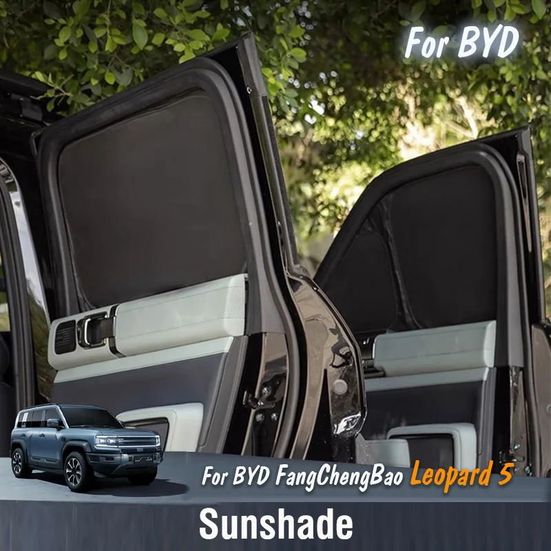 For BYD FangChengBao Equation Leopard 5 2023 2024 Car Windshield Sunshade UV Blocking Vehicle mounted dedicated shade cover