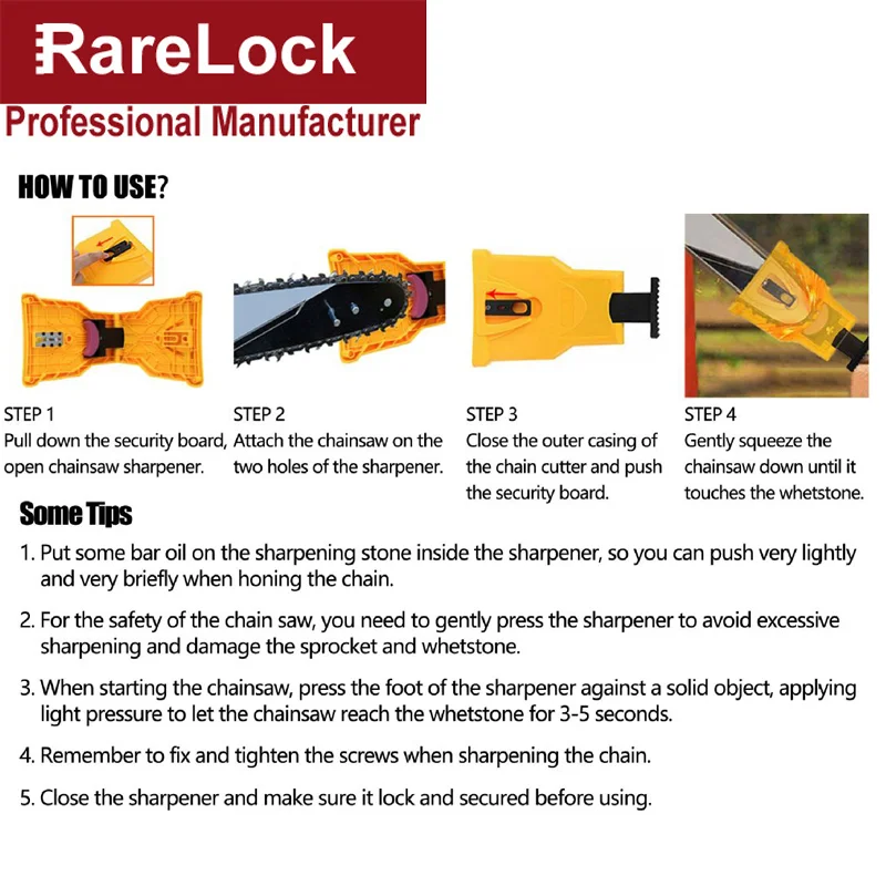 Chainsaw Teeth Sharpener Sharpens Chainsaw Saw Chain Sharpening Tool System HP1211