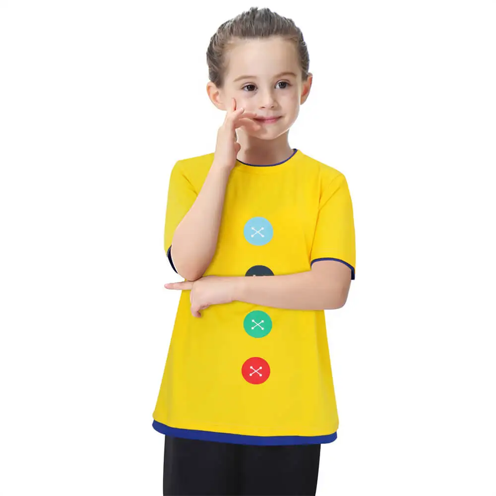 Pete The Cat Yellow T-Shirt Girls Boys Four Groovy Buttons Funny Child Costume Gifts For Kids Takerlama