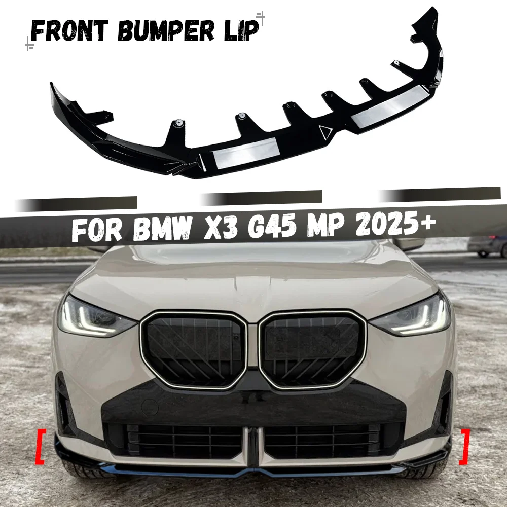 For BMW X3 G45 20d 30e M50 M Sport 2025 2026+ Car Front Bumper Lip Splitter Spoiler Diffuser Bodykits Tuning