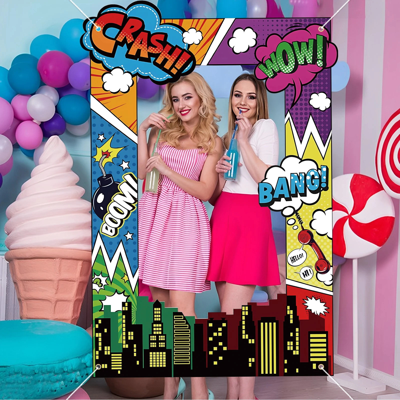 Super Hero Photo Prop Hero Ver - Photo Booth Frame recensie en prijs