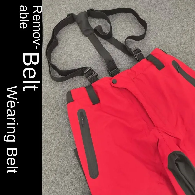 2024 New Rainstorm-proof Fishing Pants for Men Rock Fishing Warm Quick-drying Thin Waterproof Pants Mens Suspenders Overalls