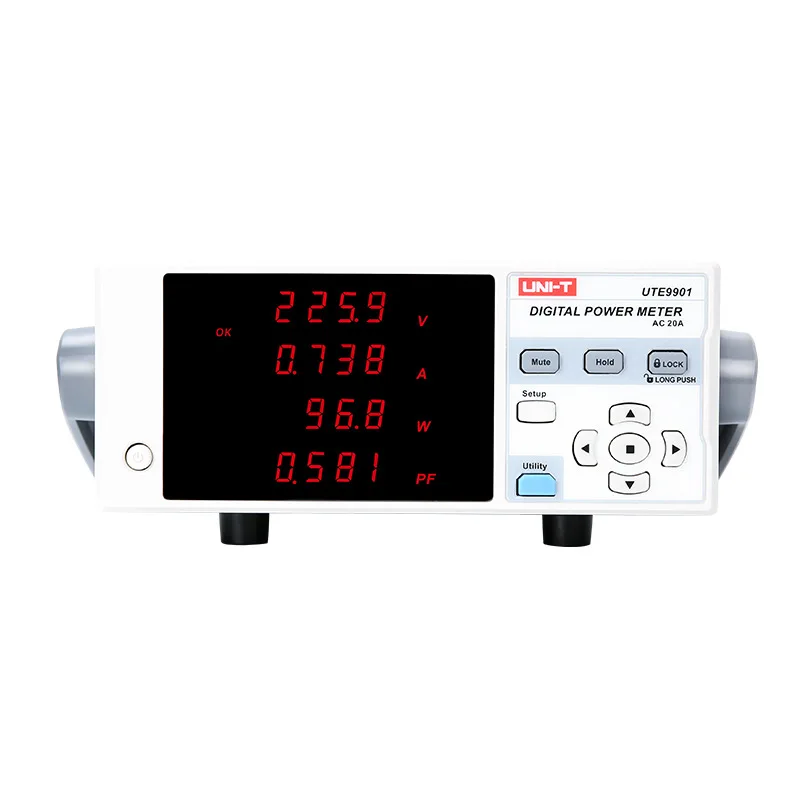 UNI-T UTE9800 UTE9901 Intelligent Electrical Parameter Tester AC 9999W Single Phase Measuring Power Meter