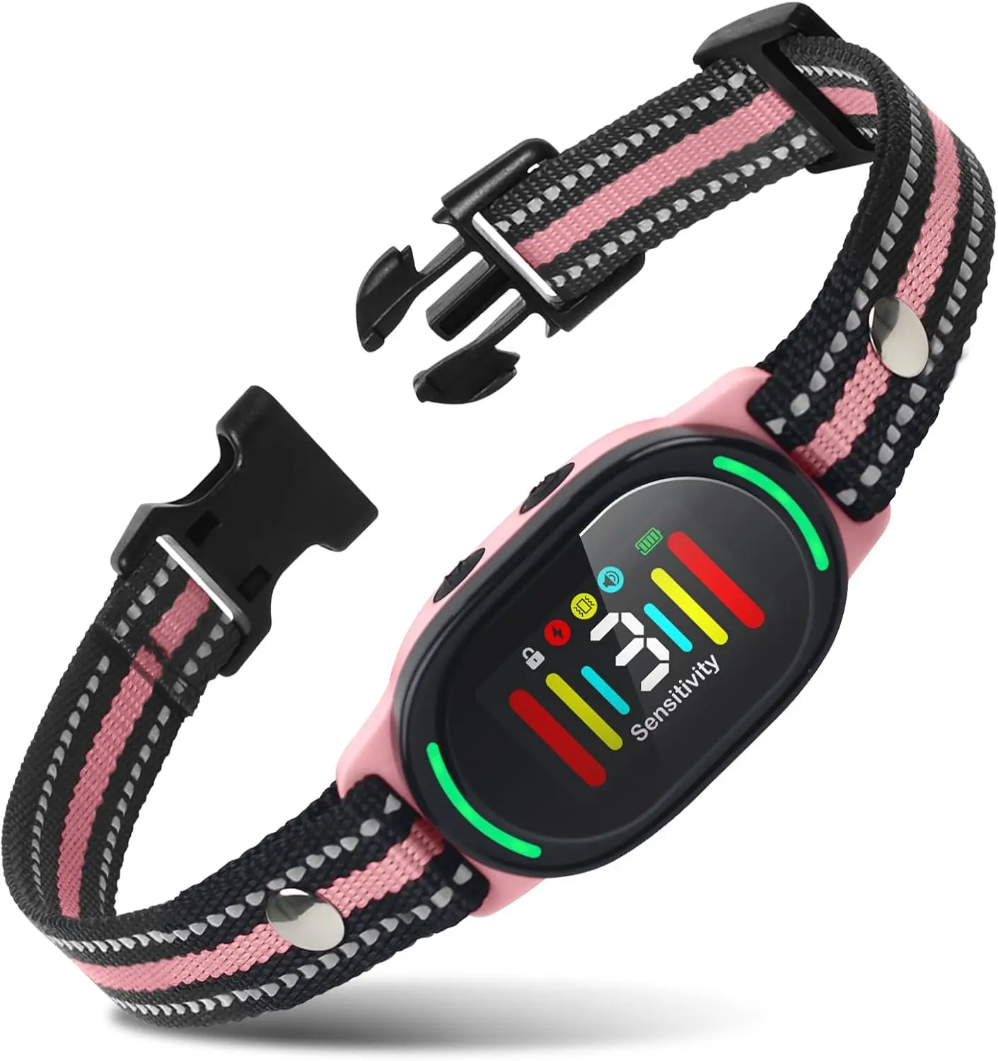 

Цветной экран, автоматическое водонепроницаемое перезаряжаемое устройство для контроля лая, тренировочный ошейник для собак, ошейник против лая