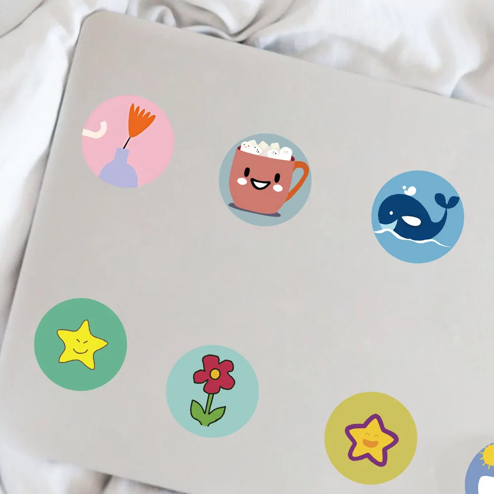 50PCS Sunshine Small Item Series Cute Personality Graffiti Sticker Manual Decorative Water Cup Skateboard Waterproof Sticker