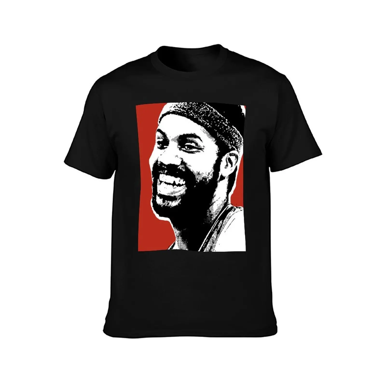 Rasheed Wallace T-Shirt, Summer Casual Cotton Tee, Oversized Streetwear Tops, Vintage Graphic Print, Loose Fit Short Sleeve