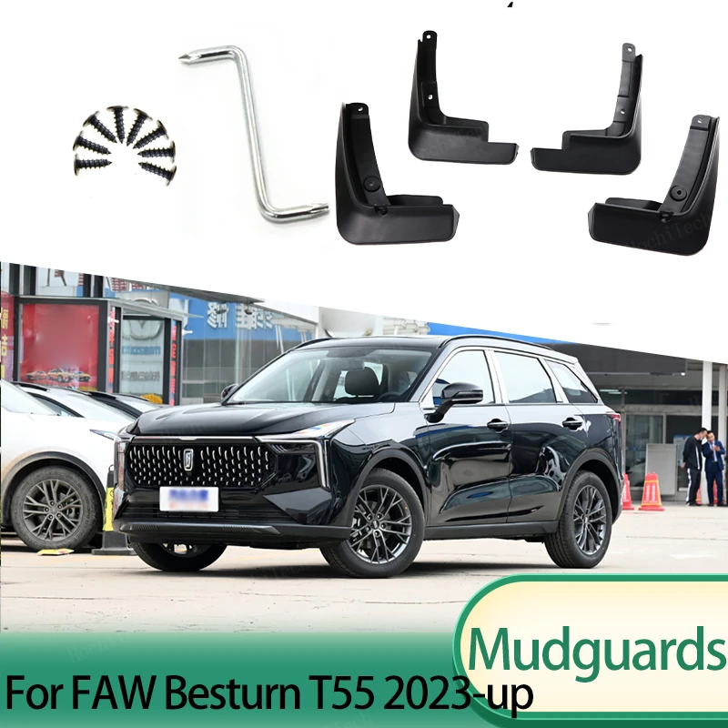 

4pcs Car Mudflaps Mud Flaps Splash Guards Mudguards Mud Flap Front Rear Fender Protector For FAW Besturn T55 SUV 2023-Present