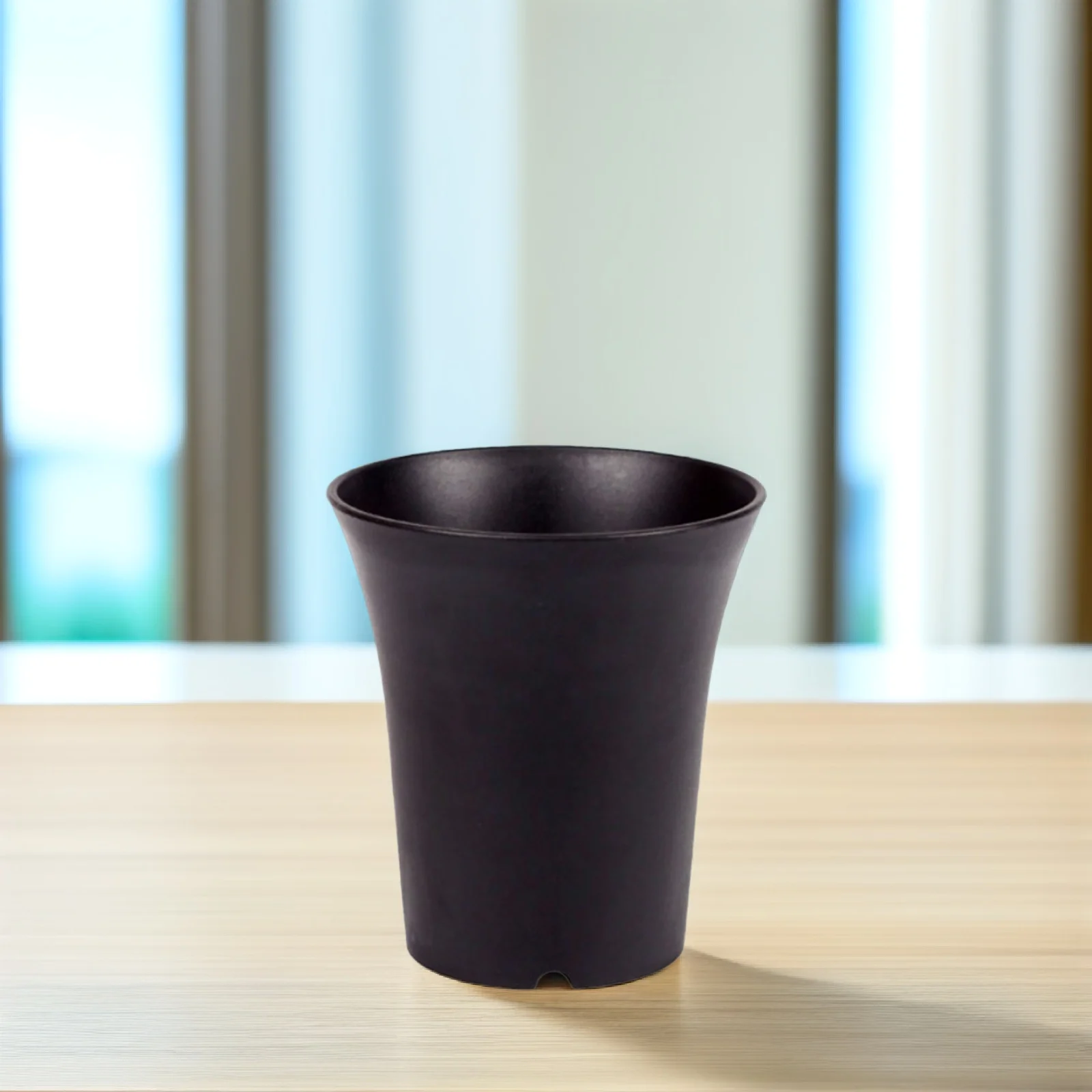 

1pc Plastic Flower Pot Round Extra Durable Lightweight For Succulents Cactus Indoor Plant Nursery Home Office Decor