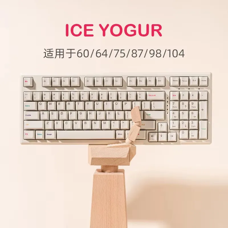 

1 комплект колпачков для клавиш Shenpo Clone GMK Fro.yo, колпачки для ключей с сублимационной краской из ПБТ, колпачки для ключей с вишневым профилем и ISO Enter 6U 7U Пробел для Razer