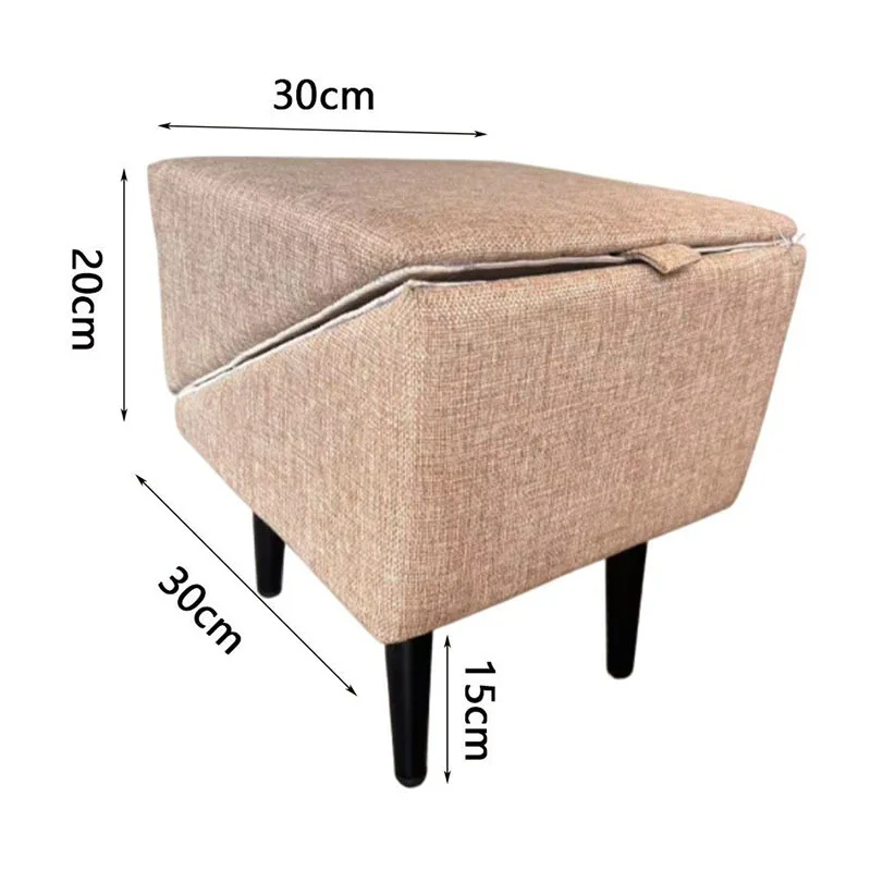 Foldable Wooden Pet Stairs and Stool 2 in 1, Dog Steps and Ramp for Small Dogs, Multifunctional Pet Ladder and Footstool