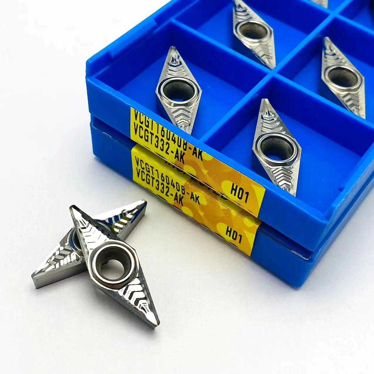 10pcs VCGT160402 VCGT160404 VCGT160408 AK H01 Aluminum alloy internal turning tool VCGT high-quality aluminum alloy cutting tool