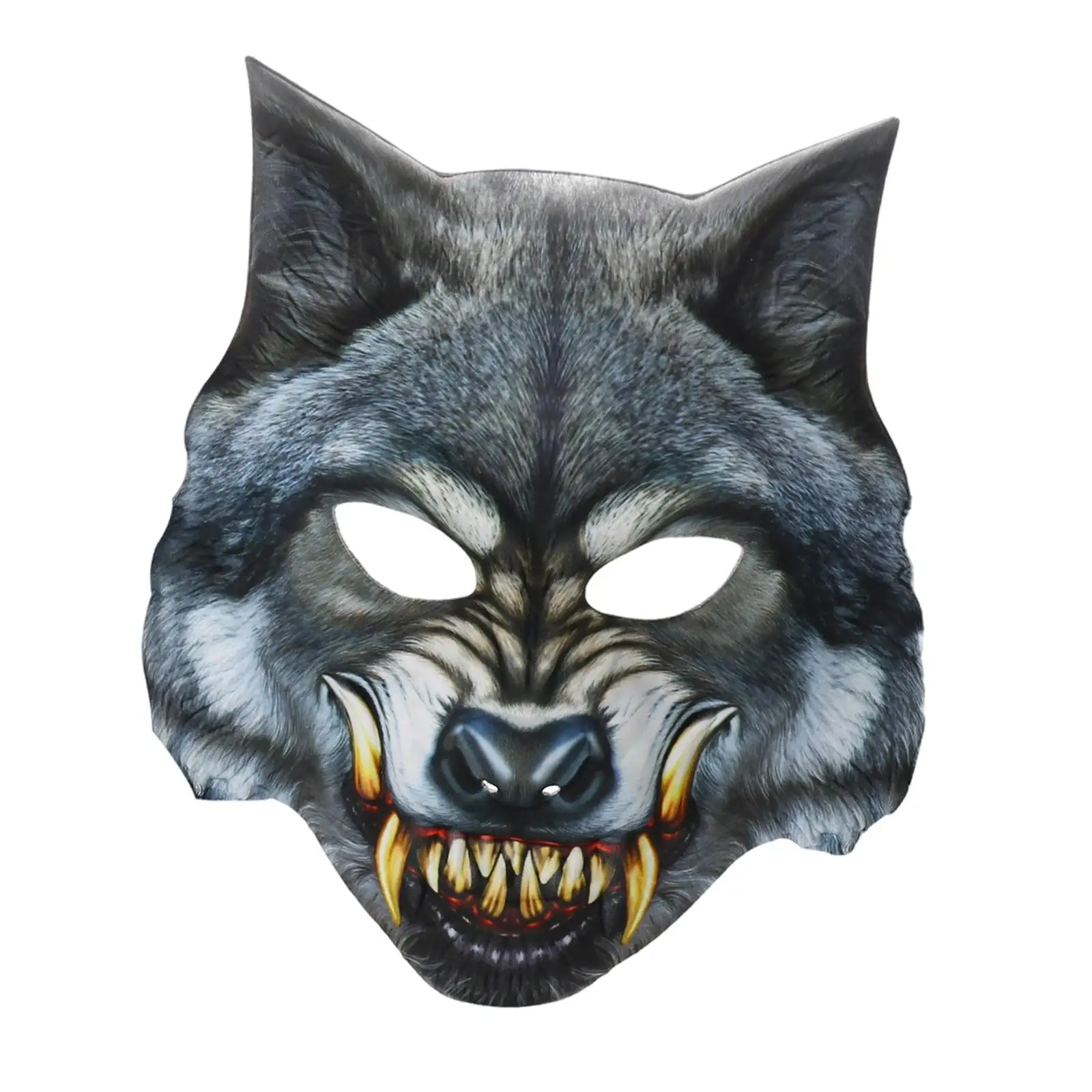 Wolf Cosplay Props Realistic Fantasy Lightweight Durable Scary Mask for Novelty Role Playing Festival Fancy Dress Party Toy