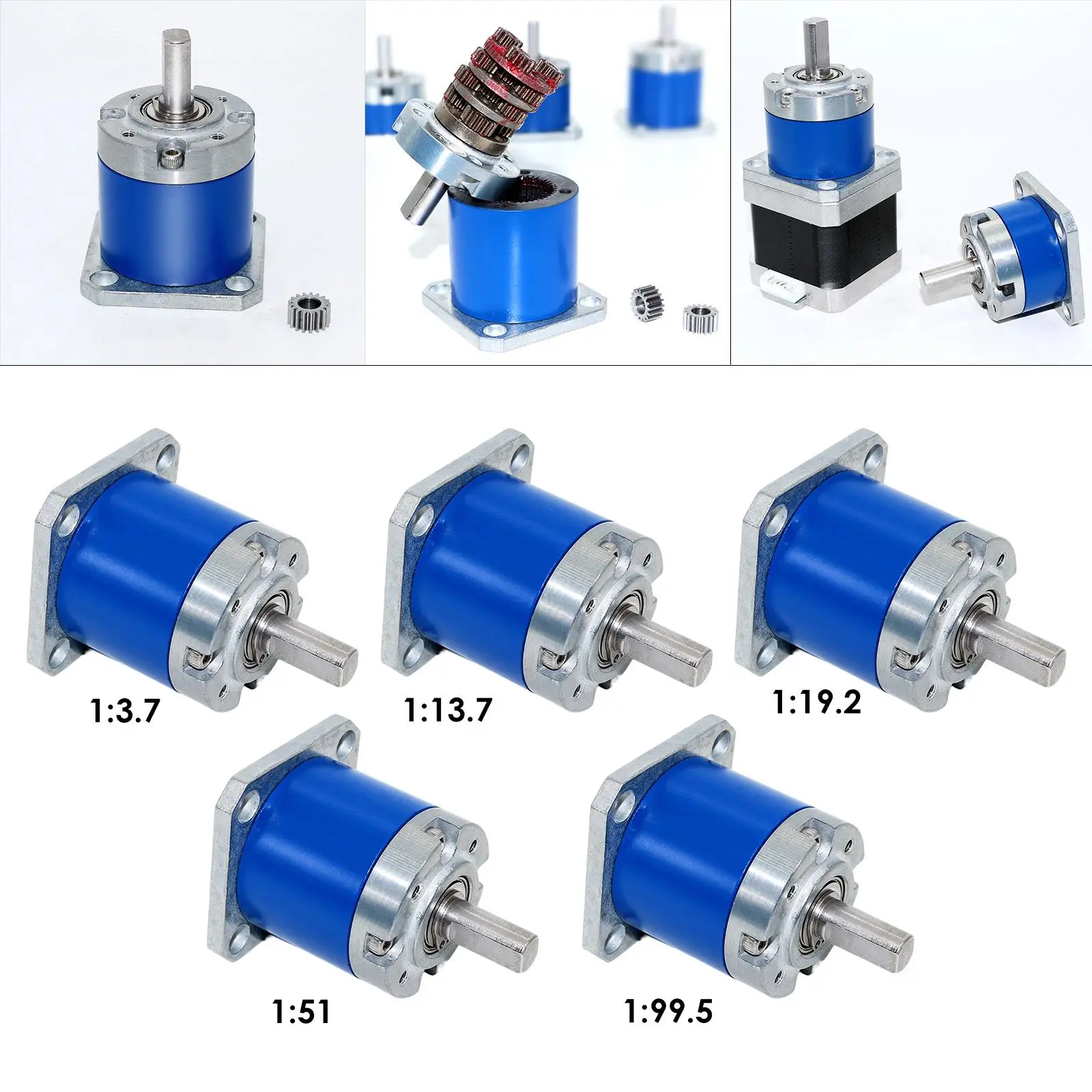 Planetary Gear Case 36mm High Precision Gearbox Servo Stepper Motor Reducer Metal Gears Low Backlash for Robotics Projects
