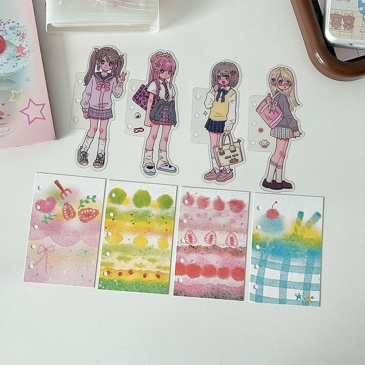 

Scrapbooking Planner Journal Refill Pages Binder Dividers Memo Pad M5 A7 A6 Mini Kawaii Double Sided Index Dividers