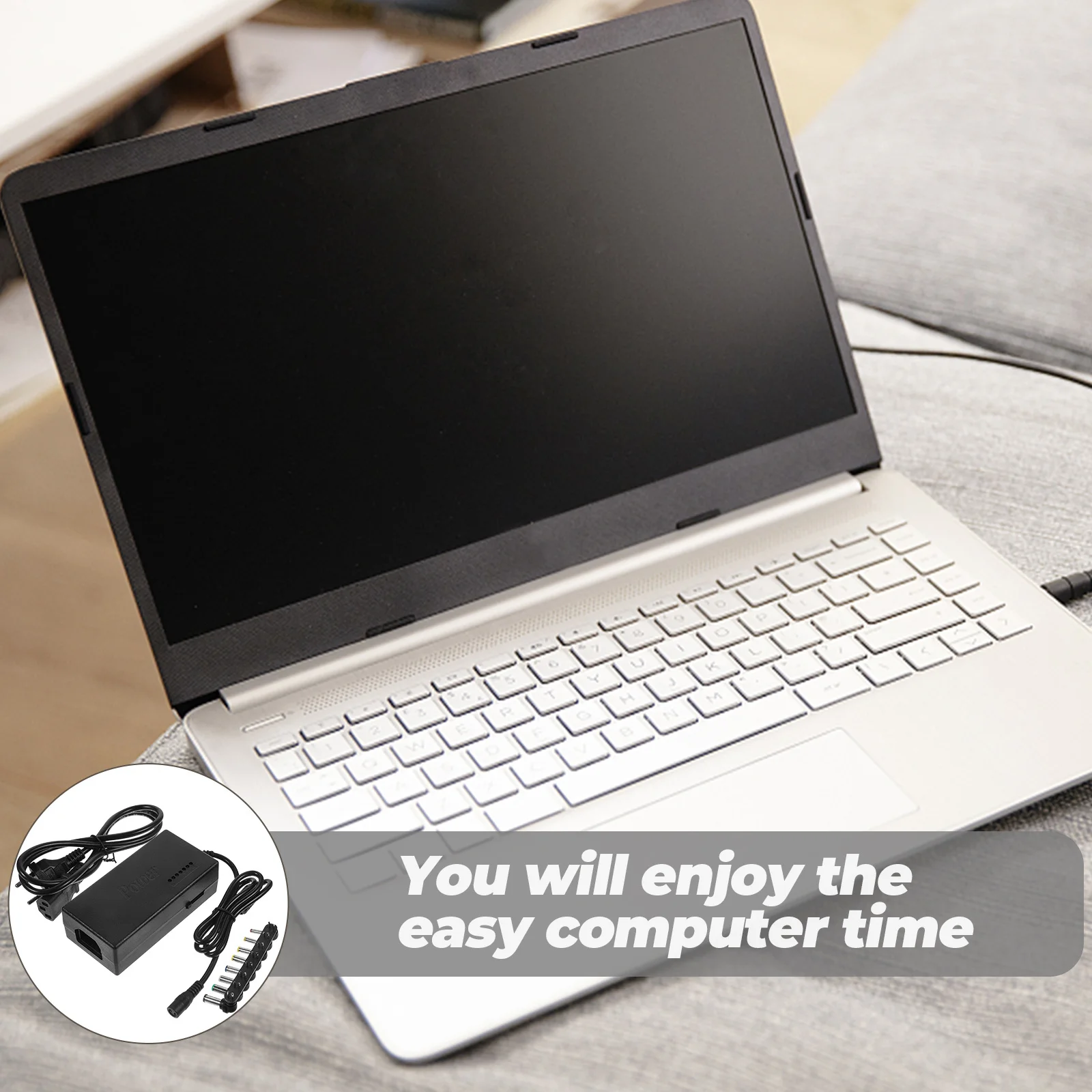 

10Pcs Multi-Function Laptop Adjustable 12V-24V Notebook Power Adapter 96W Universal Replacement Adapter Compatible with