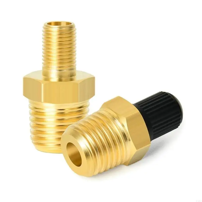 

D5BE 1/4 "NPT TACK клапан, антикоррозионный латунный клапан Schrader с 1/4" мужским NPT