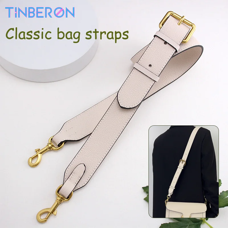 

TINBERON Shoulder Strap for Bag Genuine Leather Bag Strap Women's Handbag Straps Bag Accessories Adjustable Crossbody Bag Strap