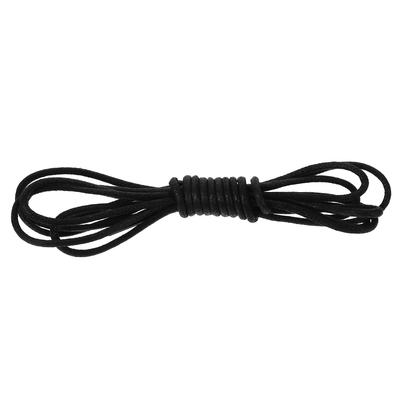 

Laces for Boots Shoes Round Black Polyester Yarn Shoelaces Woman