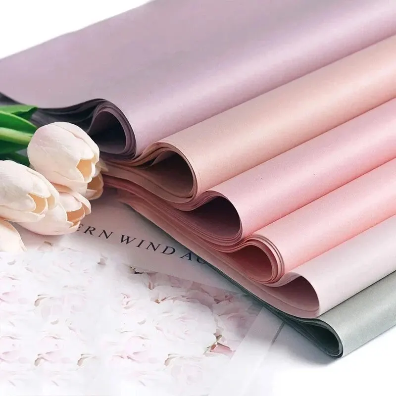 

40pcs Tissue Paper 75*52CM Craft Paper Floral Wrapping Scrapbooking Paper Party Gift Packaging Decorative Flower Packing Paper