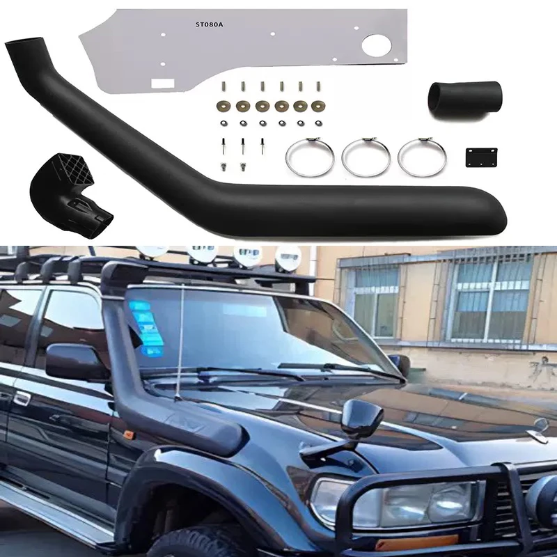 

Manufacture Vehicle Air Snorkel Kit For Toyota Land Cruiser 80 Series LC80 FJ80 LX450 1992-1998 Car Airflow Pipe LLDPE SUV 4*4