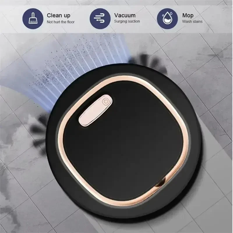 Умный подметальный робот, бесшумный пылесос, щетка для швабры, многофункциональный интеллектуальный автоматический пылесос 3-в-1