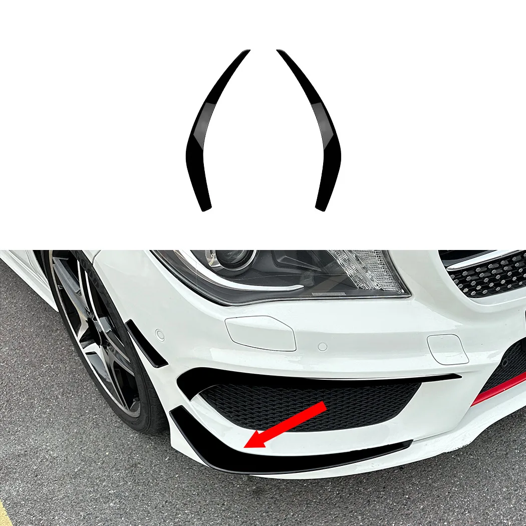 

Накладка на воздухозаборник переднего бампера для Mercedes-Benz CLA C117 2013-2015 AMG Line, рамка воздухозаборника, спойлер-сплиттер