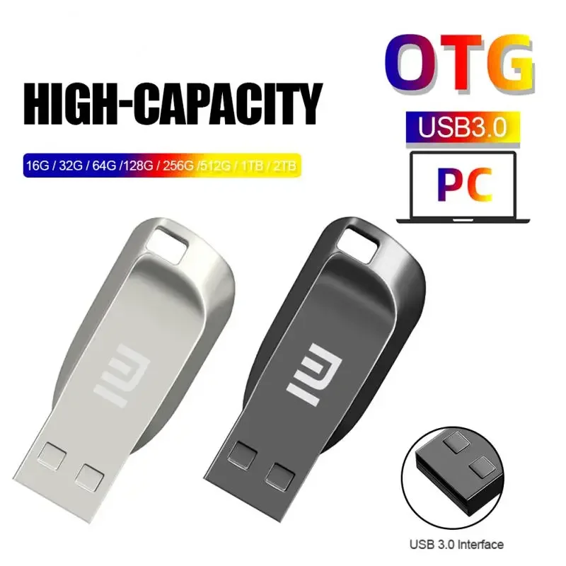 Xiaomi 2tb High Speed Pen Drive 1tb USB 3.0 Flash Drive Usb 3. 0 Memory Stick 512gb 128g U Drive Pendrive Metal Memoria Usb Disk