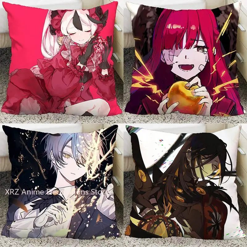 

Библиотека Руины, милая декоративная подушка, квадратные подушки Roland, каваи, аниме, мягкая поясная диванная подушка, украшение для автомобиля, дома, спальни