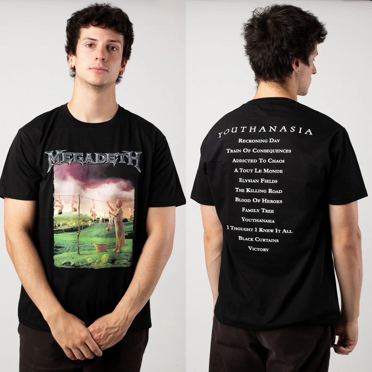 Rust in Peace 30th Anniversary Megadeth Band T-Shirt Baumwolle Grafik-T-Shirt Herren Damen Sommer Streetwear – Detail 3
