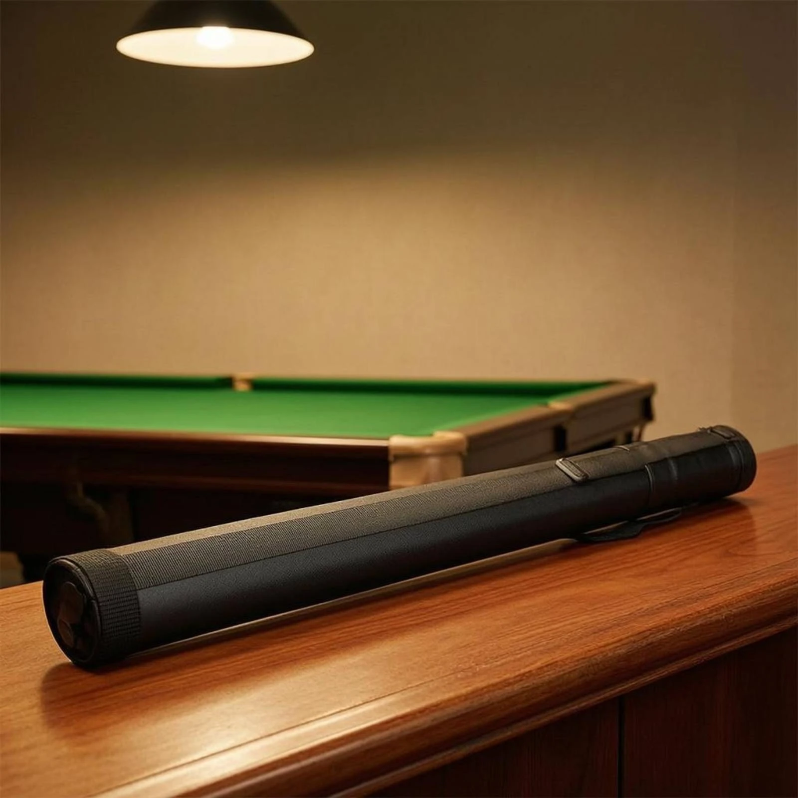 Billiard Cue Tube Bag Cylindrical Cue Section Bag Sports Storage Side Pocket Easy to Clean