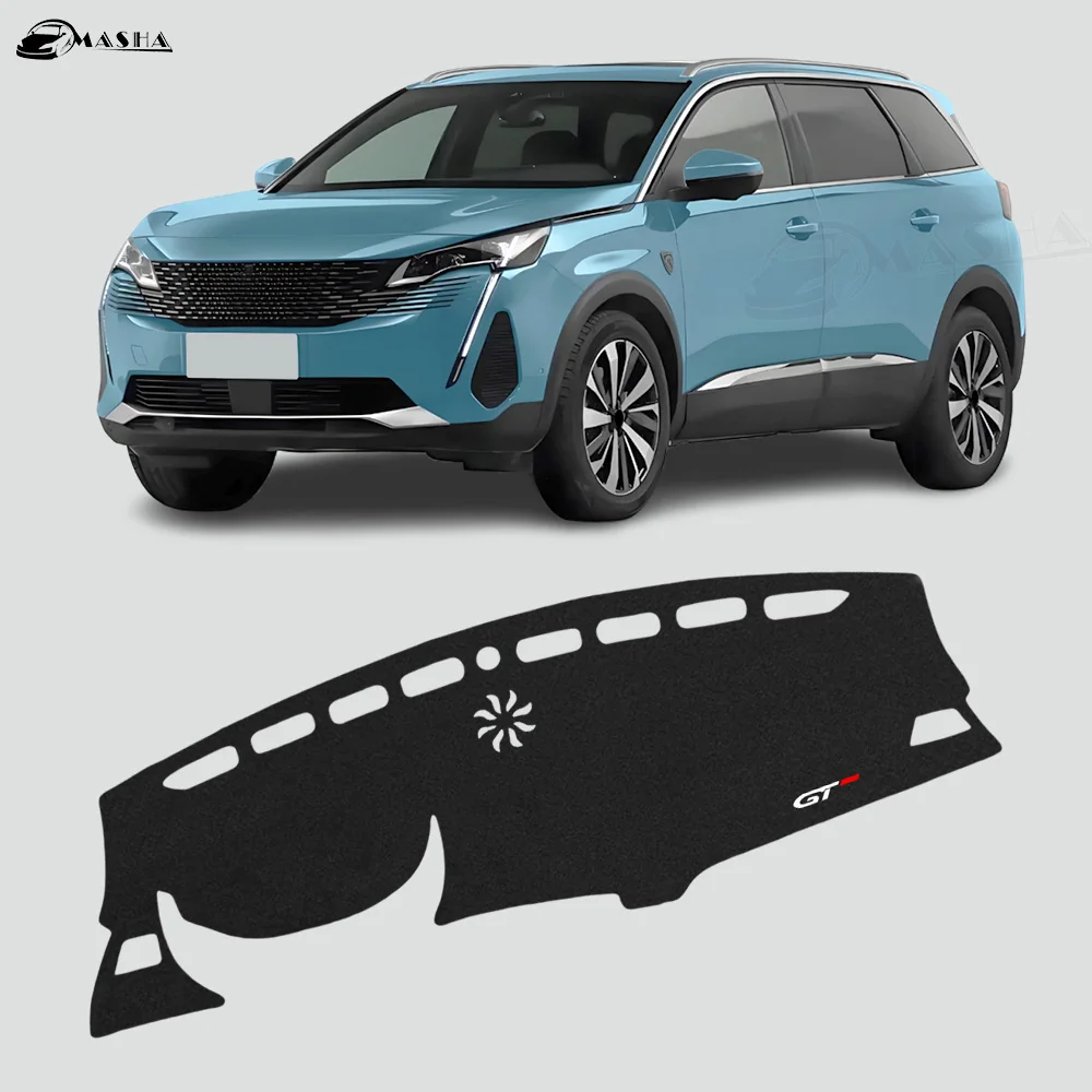 

Car Dashboard Cover Mats For Peugeot 3008 5008 GT Hybrid 2016-2023 Avoid Light Pads Anti-UV Case Carpets Protection Accessories