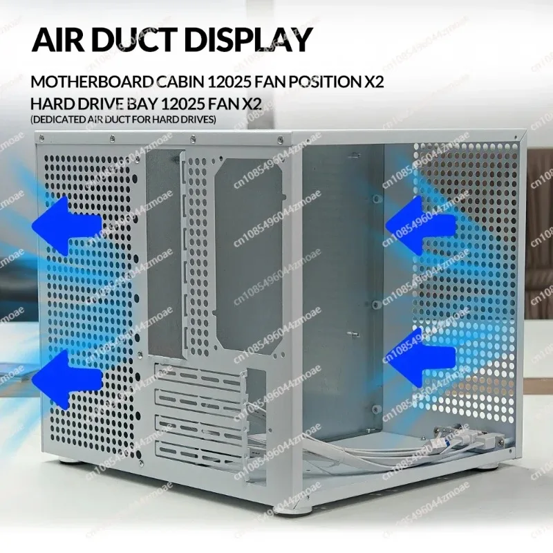 Picture 3: Sagittarius 8-Bay NAS Tower Case with Backplane ATX Power/MATX Full-Height PCIe Expansion for Synology UNRAID