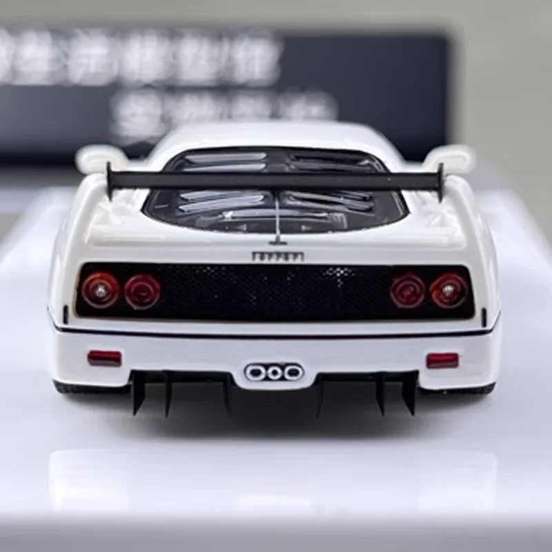 DMH 1/64 Ferrari F40 GTE Limited Edition harslegering speelgoed motorvoertuig gegoten metalen model geschenken