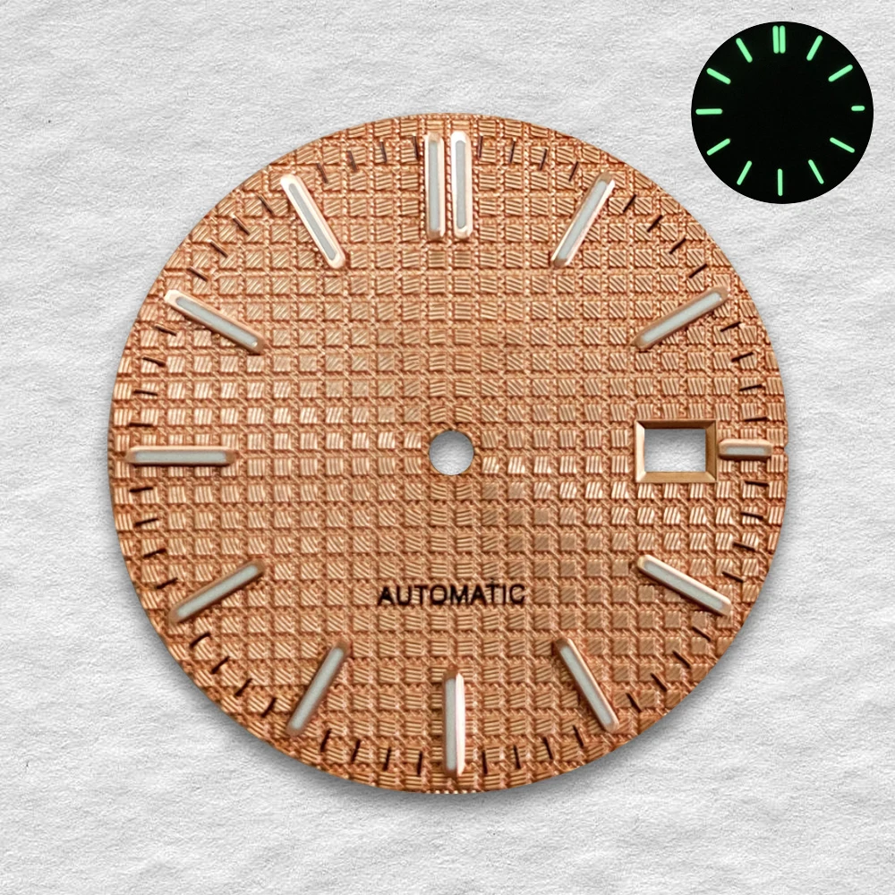 Esfera con logotipo de reloj S de 31,8mm de alta calidad, adecuada para movimiento automático NH35, accesorios de modificación de reloj japonés