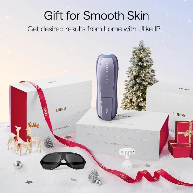 Ulike Laser Hair Removal, Air 10 IPL Hair Removal for Women and Men, 65°F Ice-Cooling Contact, Dual Lights, Skin Sensor