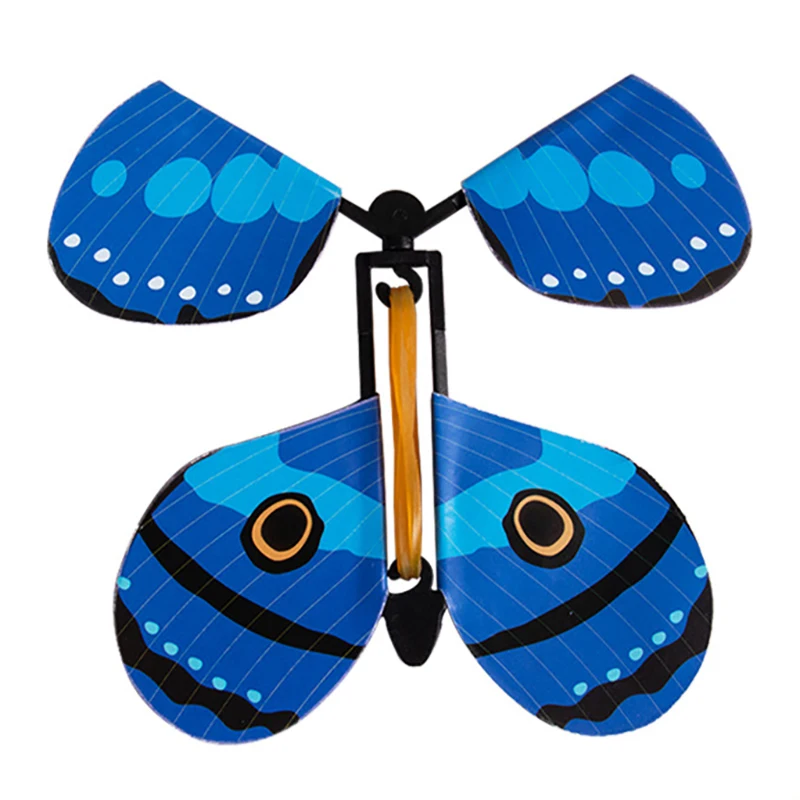 Marcapáginas de mariposa voladora mágica colorida creativa para niños, accesorios mágicos divertidos, juguetes, regalos para niños, novedad