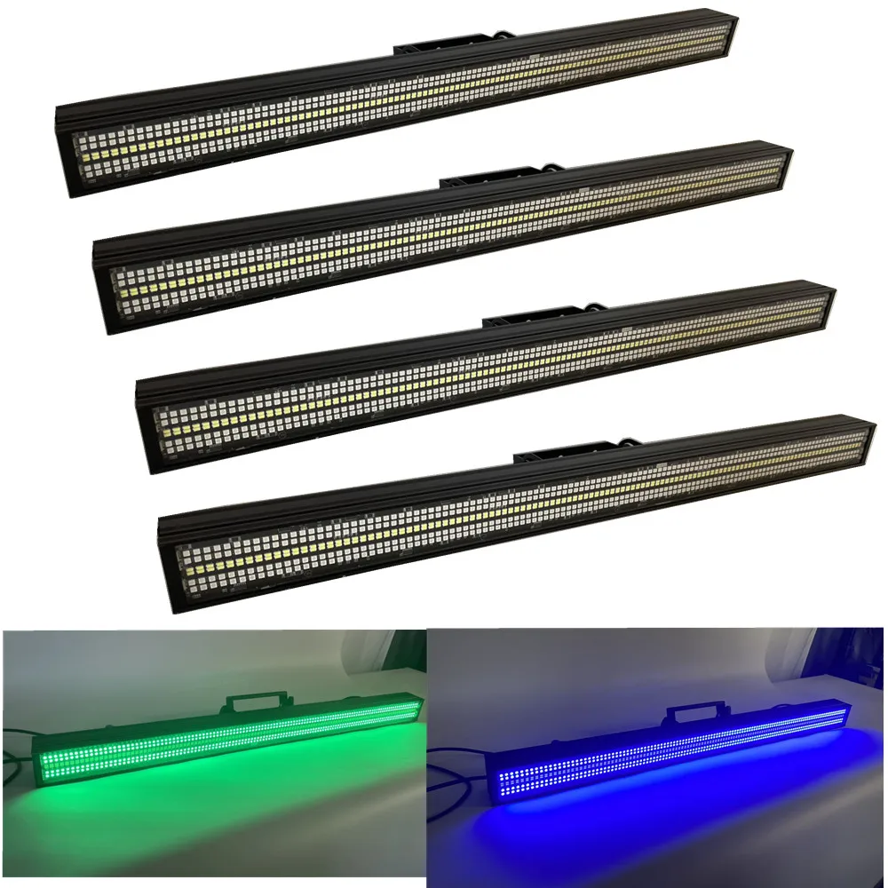 4pcs barra dmx led wall washer bar liner led floodlight bar washers strobe light 480x0.3w indoor building light